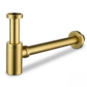 geborsteld messing/ gouden sifon