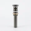wastafelplug gunmetal klikplug